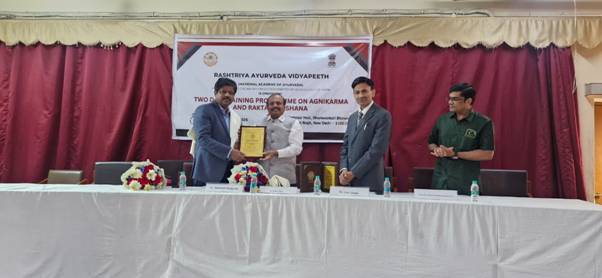 RAV strengthens clinical skills through national training on Agnikarma and Rakta Mokshana